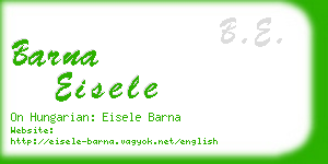 barna eisele business card